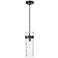 Fontaine by Z-Lite Matte Black 8 inch 1 Light Pendant