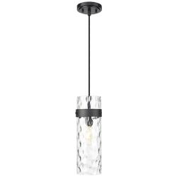Fontaine by Z-Lite Matte Black 8 inch 1 Light Pendant