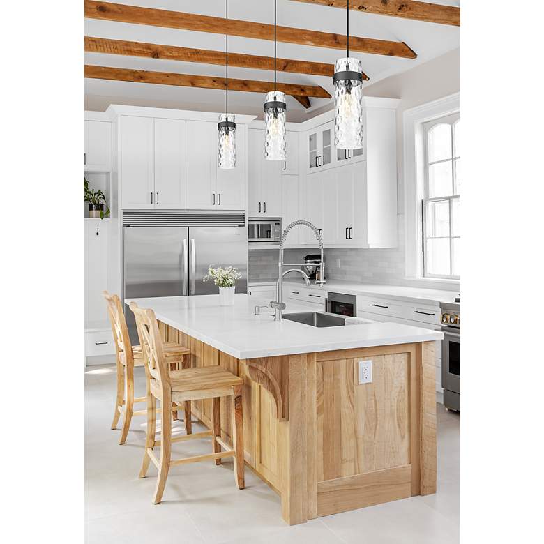 Image 3 Fontaine by Z-Lite Matte Black 8 inch 1 Light Pendant more views