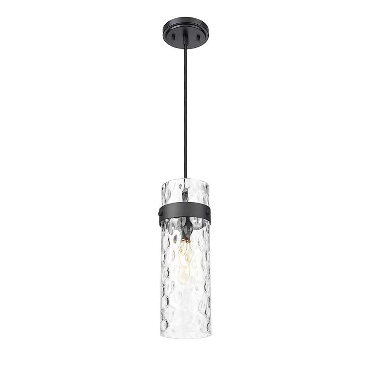 Image 4 Fontaine by Z-Lite Matte Black 8 inch 1 Light Pendant more views