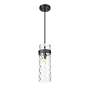 Thumbnail4 of Fontaine by Z-Lite Matte Black 8 inch 1 Light Pendant more views