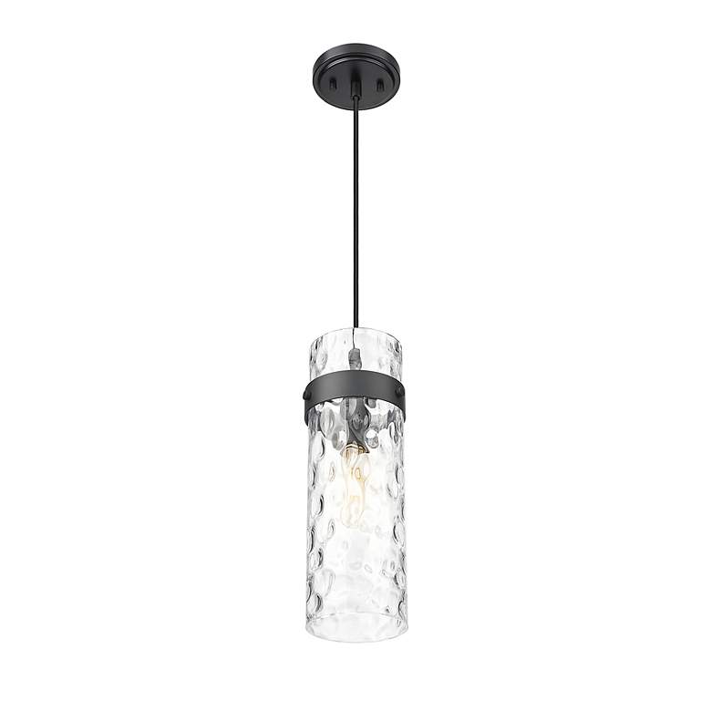 Image 5 Fontaine by Z-Lite Matte Black 8 inch 1 Light Pendant more views