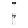 5_Fontaine by Z-Lite Matte Black 8 inch 1 Light Pendant more views