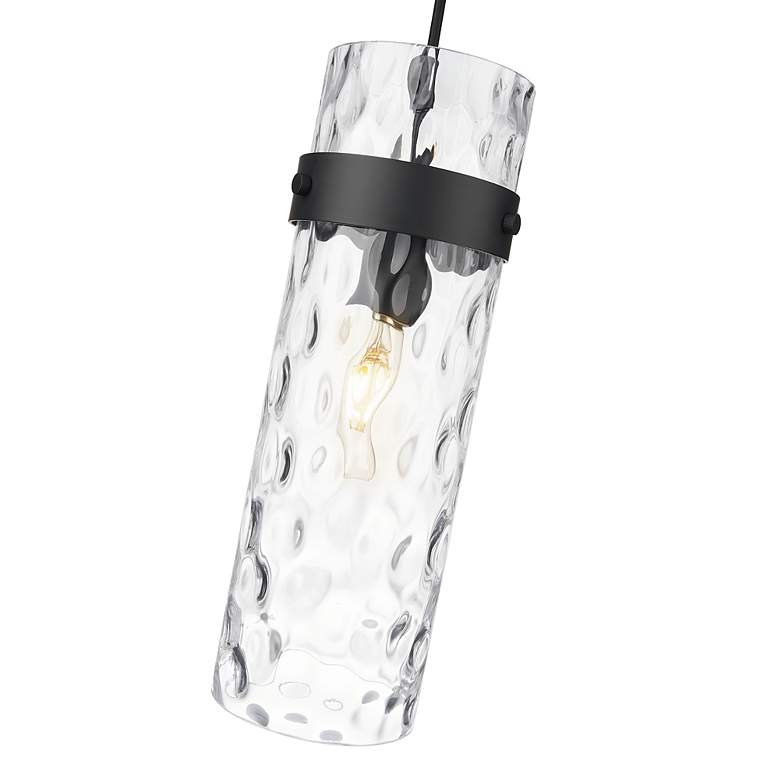 Image 6 Fontaine by Z-Lite Matte Black 8 inch 1 Light Pendant more views