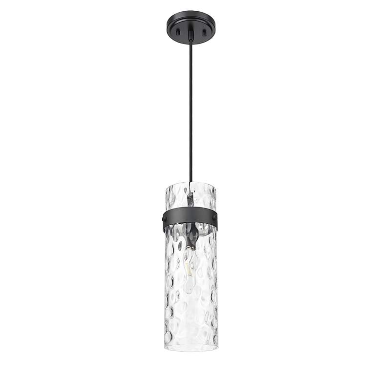 Image 7 Fontaine by Z-Lite Matte Black 8 inch 1 Light Pendant more views