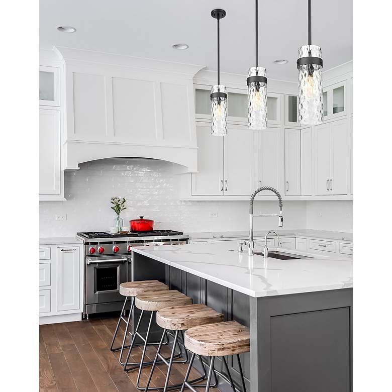 Image 2 Fontaine by Z-Lite Matte Black 8 inch 1 Light Pendant more views
