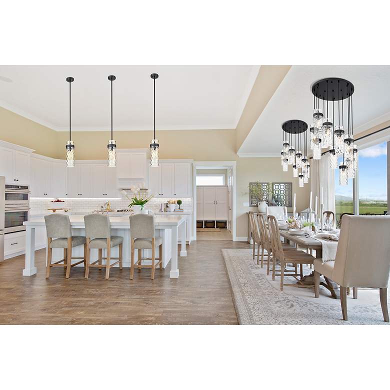 Image 3 Fontaine by Z-Lite Matte Black 8 inch 1 Light Pendant more views
