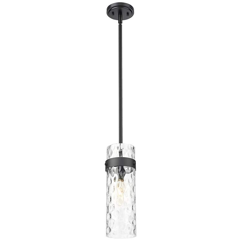 Image 4 Fontaine by Z-Lite Matte Black 8 inch 1 Light Pendant more views