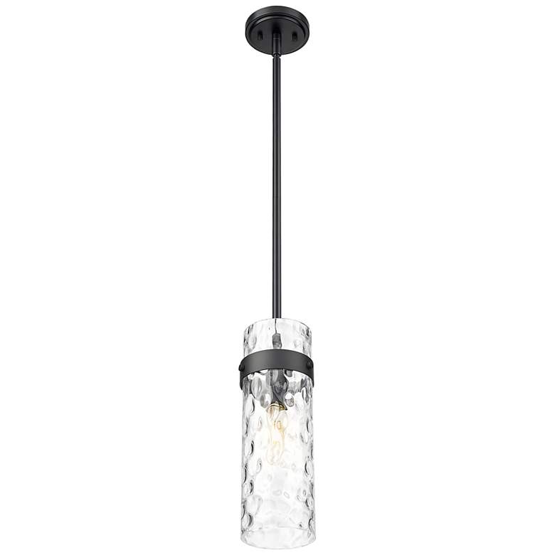 Image 5 Fontaine by Z-Lite Matte Black 8 inch 1 Light Pendant more views
