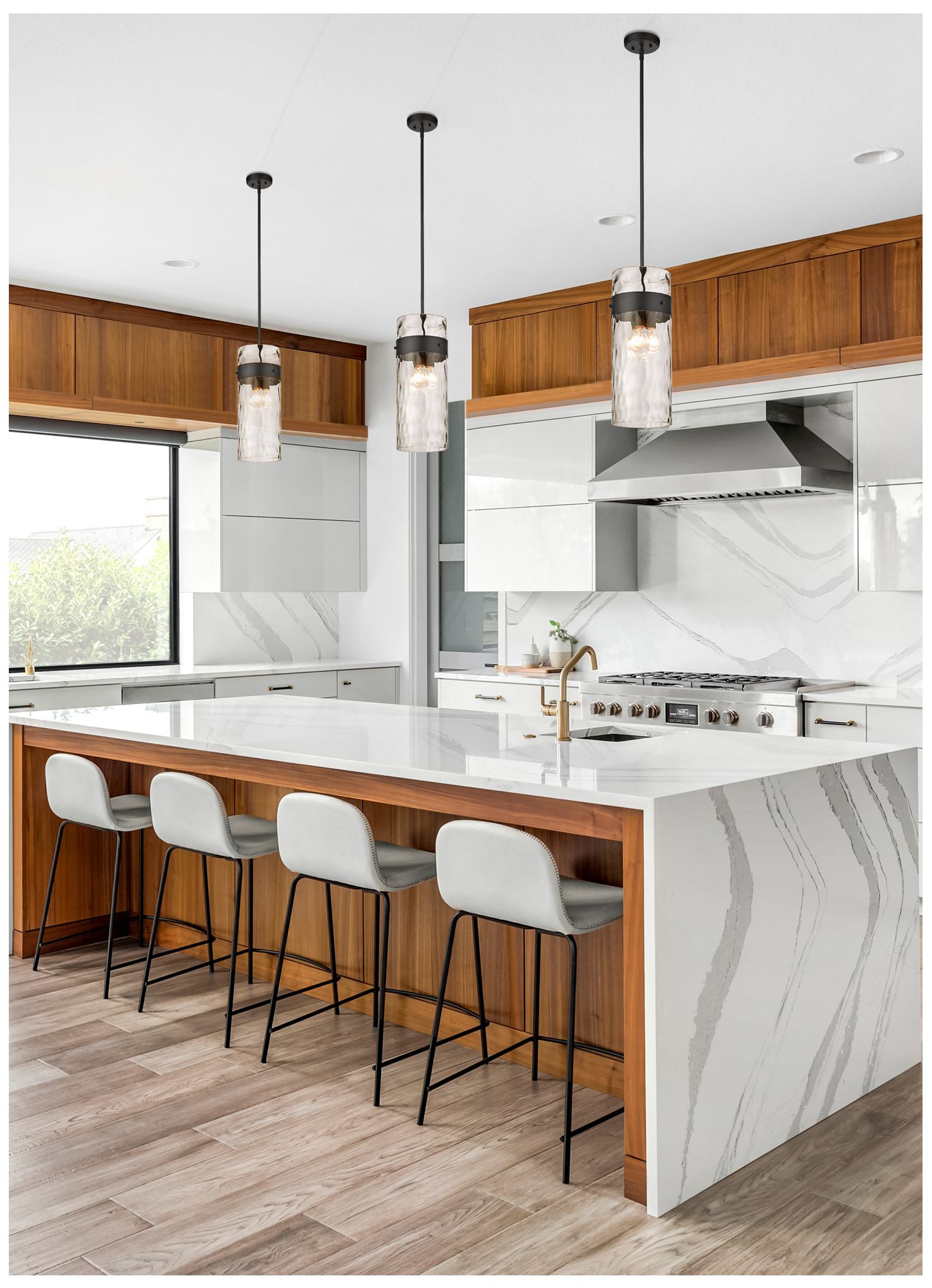 Image 2 Fontaine by Z-Lite Matte Black 9 inch 3 Light Pendant more views