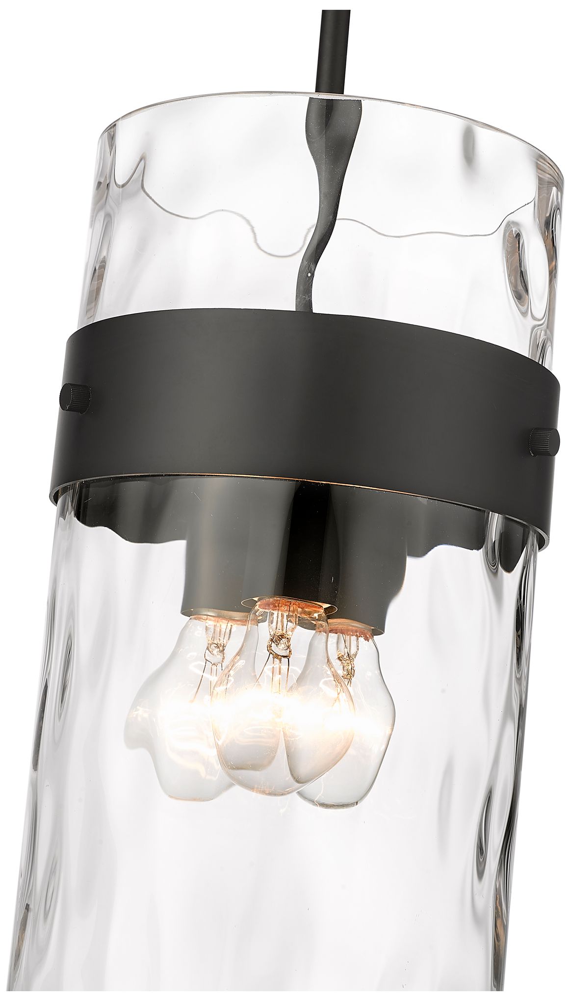 Image 6 Fontaine by Z-Lite Matte Black 9 inch 3 Light Pendant more views