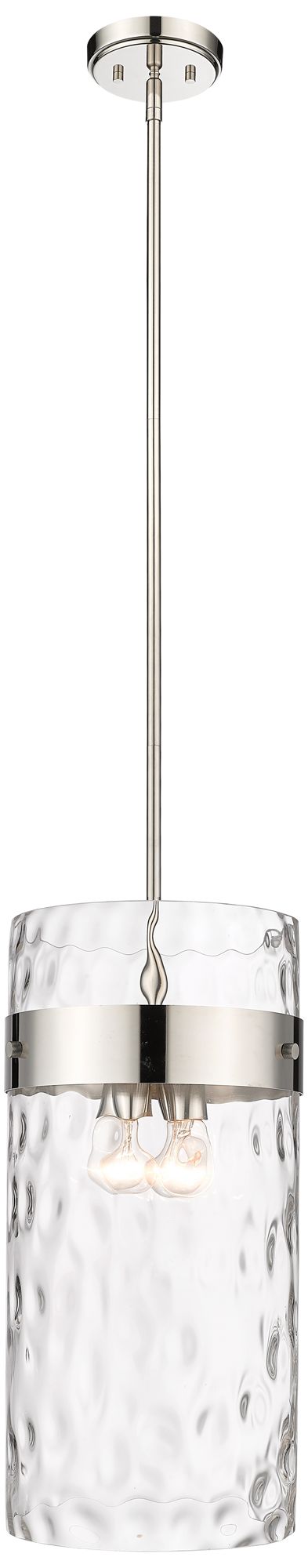 Fontaine by Z-Lite Polished Nickel 13 inch 4 Light Pendant