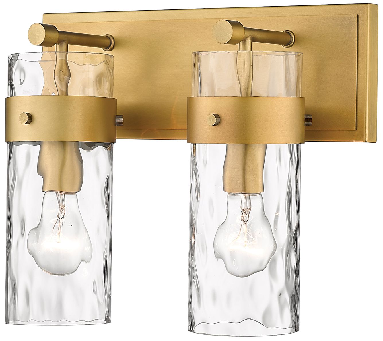 Image 4 Fontaine by Z-Lite Rubbed Brass 14 inch 2 Light Vanity more views