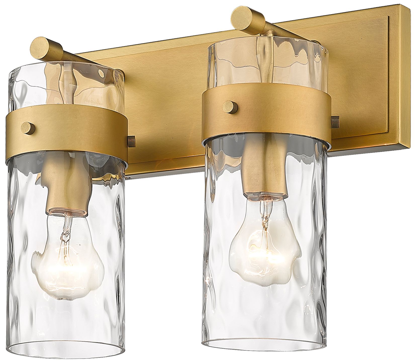 Image 5 Fontaine by Z-Lite Rubbed Brass 14 inch 2 Light Vanity more views