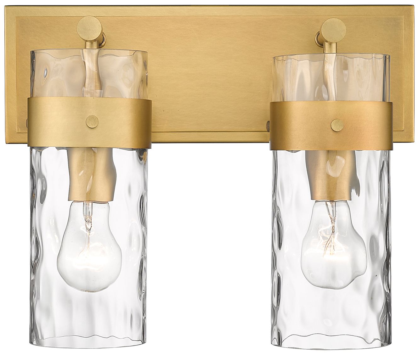 Image 6 Fontaine by Z-Lite Rubbed Brass 14 inch 2 Light Vanity more views