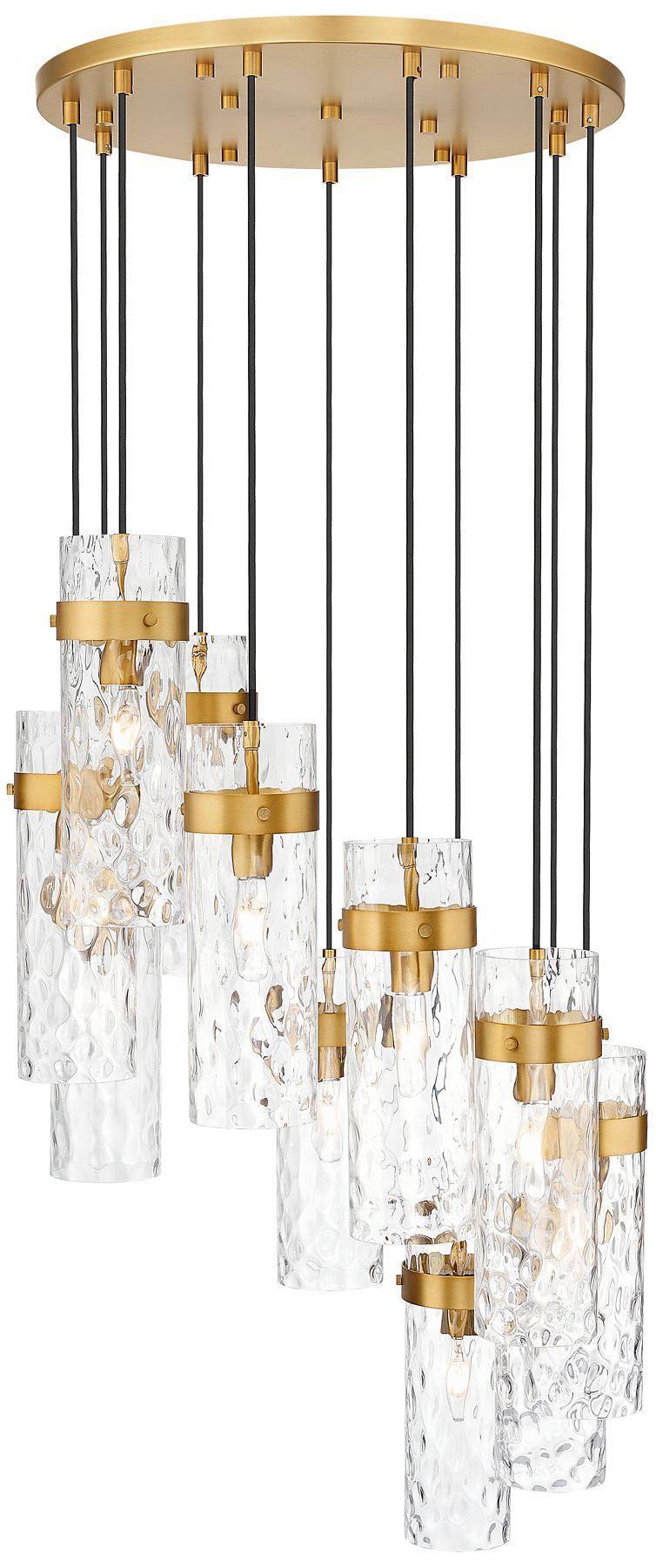 Image 3 Fontaine by Z-Lite Rubbed Brass 26.25 inch 11 Light Chandelier more views