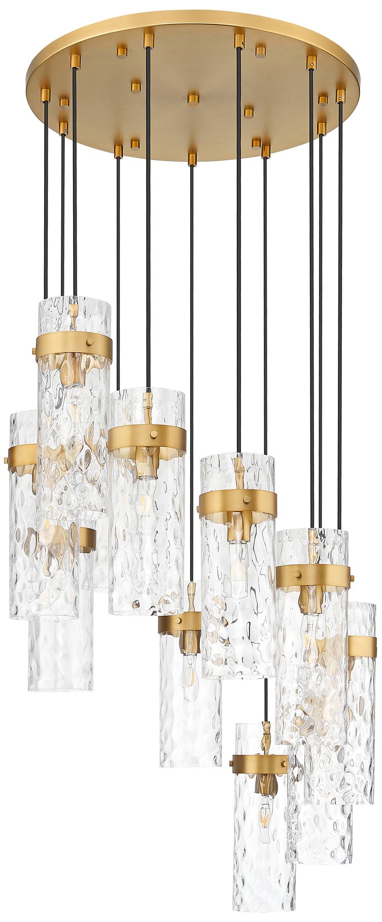 Image 5 Fontaine by Z-Lite Rubbed Brass 26.25 inch 11 Light Chandelier more views