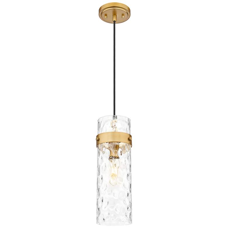 Image 4 Fontaine by Z-Lite Rubbed Brass 8 inch 1 Light Pendant more views