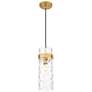 4_Fontaine by Z-Lite Rubbed Brass 8 inch 1 Light Pendant more views