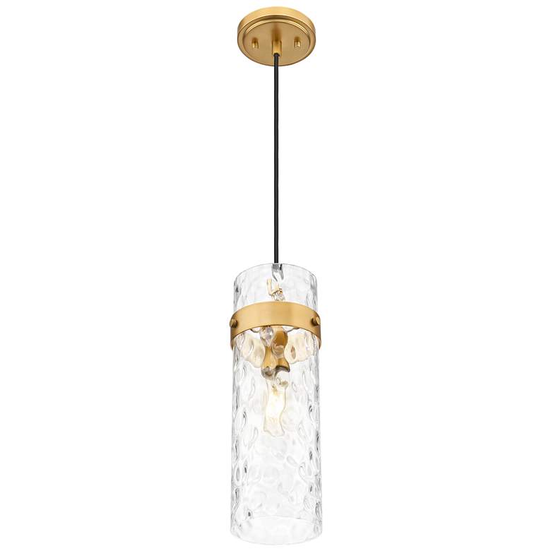 Image 5 Fontaine by Z-Lite Rubbed Brass 8 inch 1 Light Pendant more views