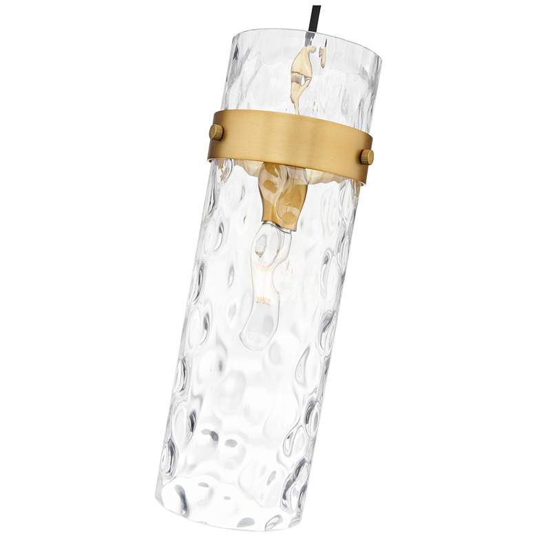 Image 6 Fontaine by Z-Lite Rubbed Brass 8 inch 1 Light Pendant more views