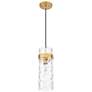 7_Fontaine by Z-Lite Rubbed Brass 8 inch 1 Light Pendant more views