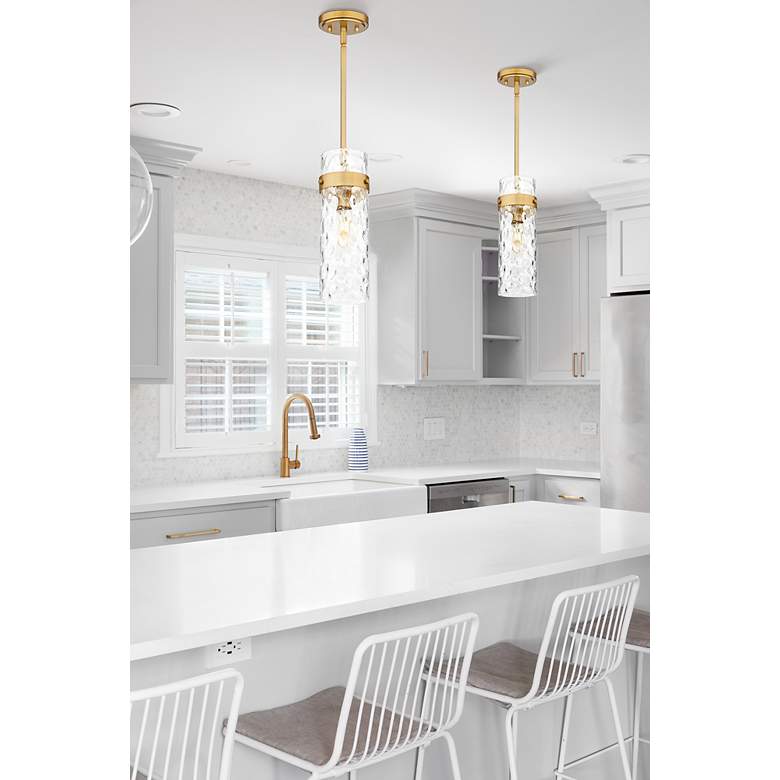 Image 3 Fontaine by Z-Lite Rubbed Brass 8 inch 1 Light Pendant more views