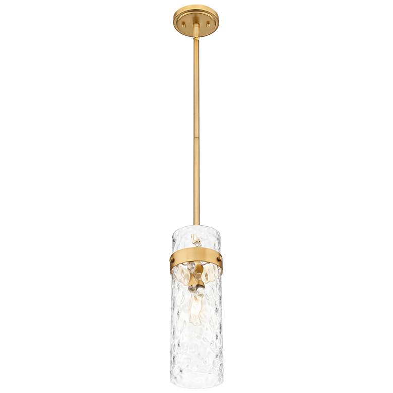 Image 5 Fontaine by Z-Lite Rubbed Brass 8 inch 1 Light Pendant more views