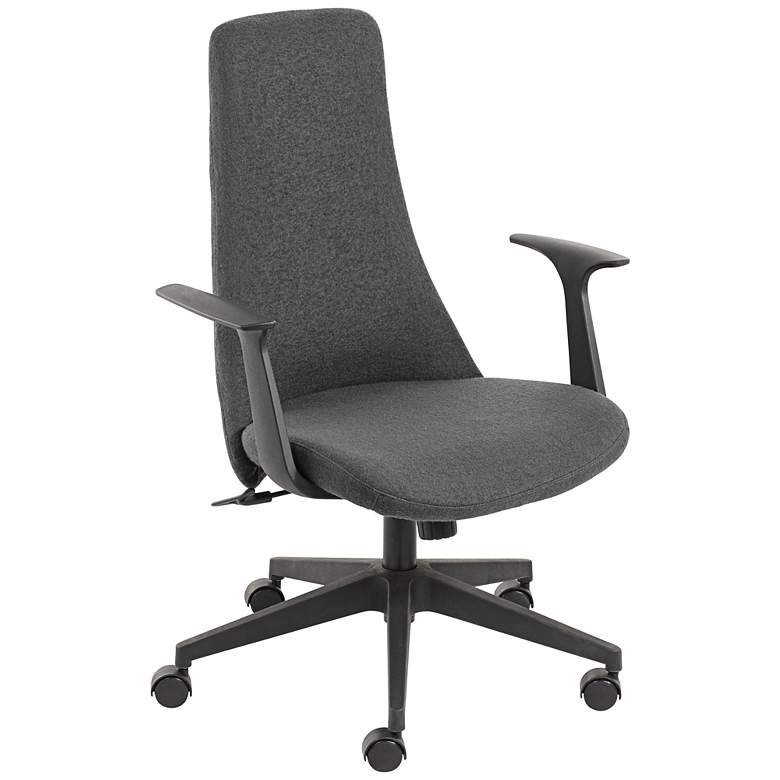Fontaine Gray High-Back Swivel Office Chair
