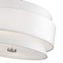 5_Fontana 22" Wide Brushed Nickel 3-Tiered Drum Chandelier more views