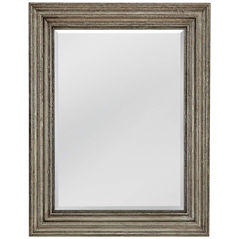 Image 2 Fontana Plated Silver 36" x 46" Rectangular Wall Mirror