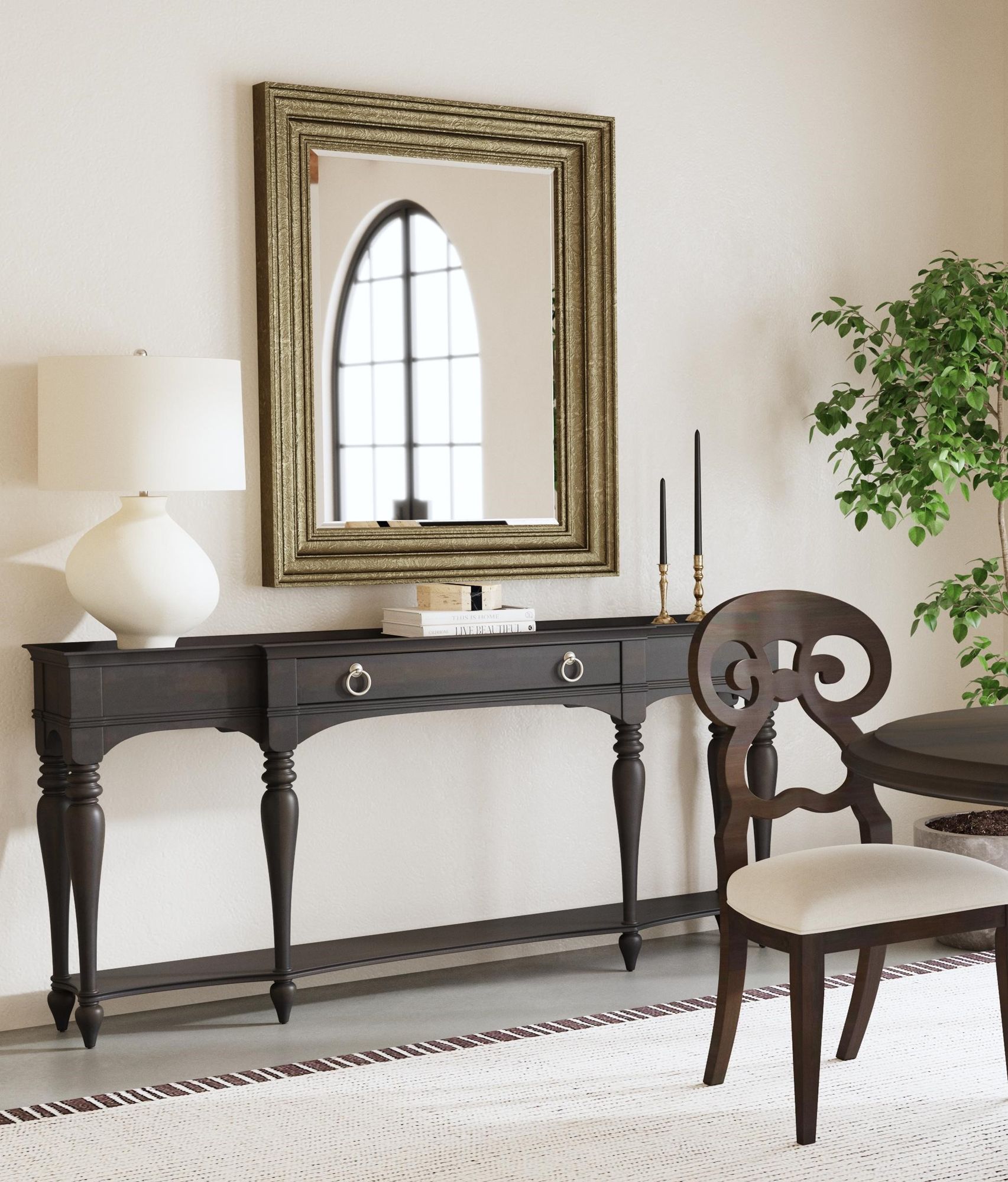 Image 5 Fontana Plated Silver 36" x 46" Rectangular Wall Mirror more views