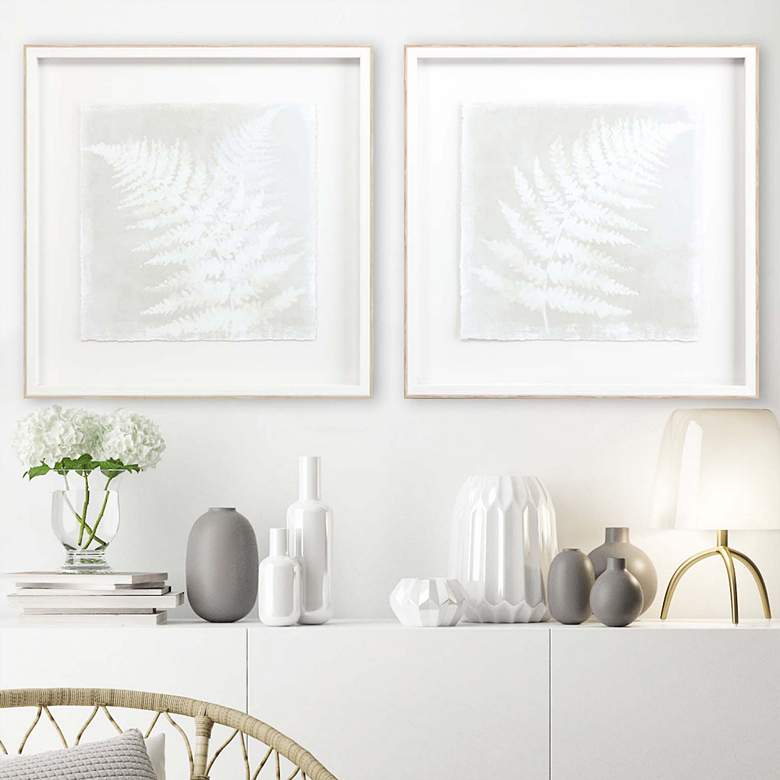 Image 1 For Amelia 24" Square 2-Piece Framed Shadow Box Wall Art Set