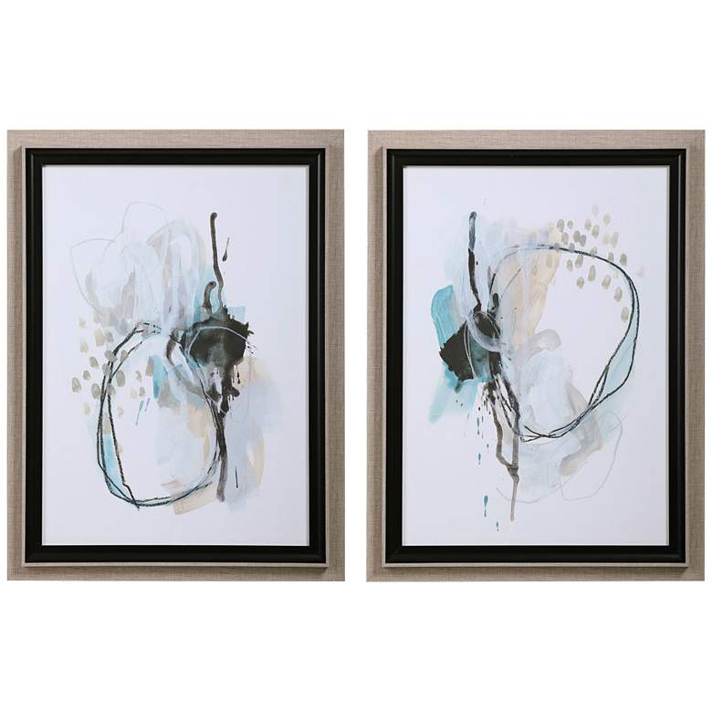 Image 2 Force Reaction 29 1/2"H 2-Piece Printed Framed Wall Art Set