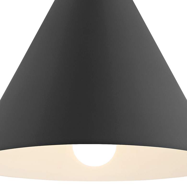Image 2 Ford 14 1/4" Wide Matte Black LED Pendant Light more views