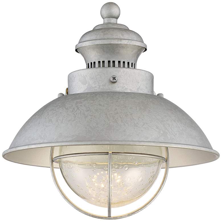 Image 4 Fordham 8 1/2" High Galvanized LED Outdoor Wall Light more views