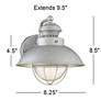 Fordham 8 1/2" High Galvanized LED Outdoor Wall Light