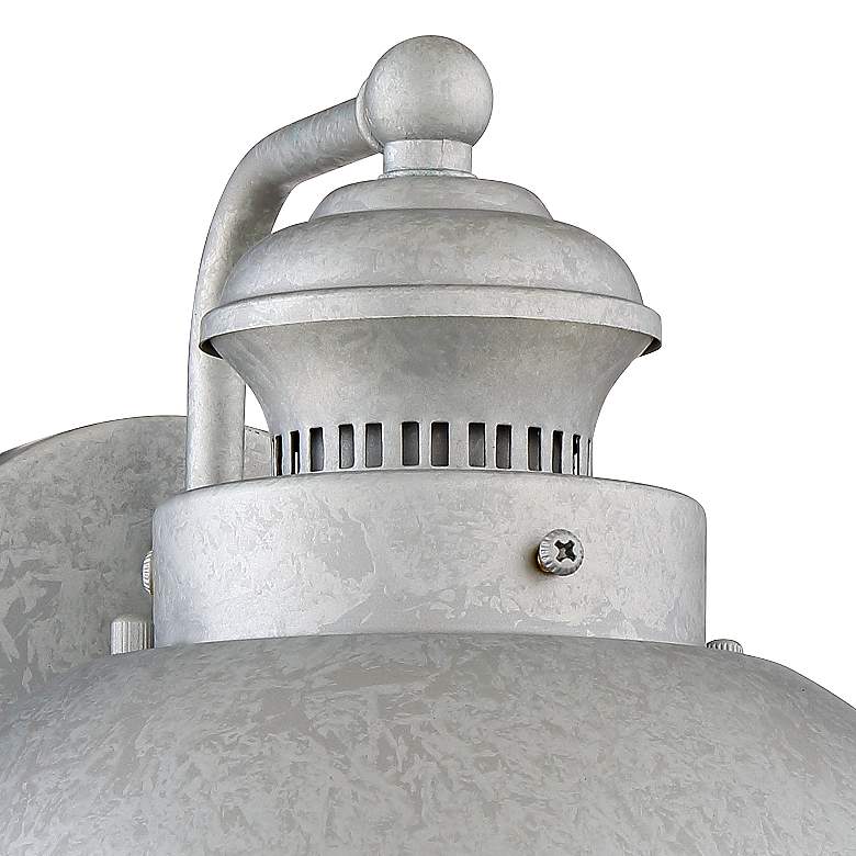 Image 2 Fordham 8 1/2" High Galvanized LED Wall Sconce Set of 2 more views