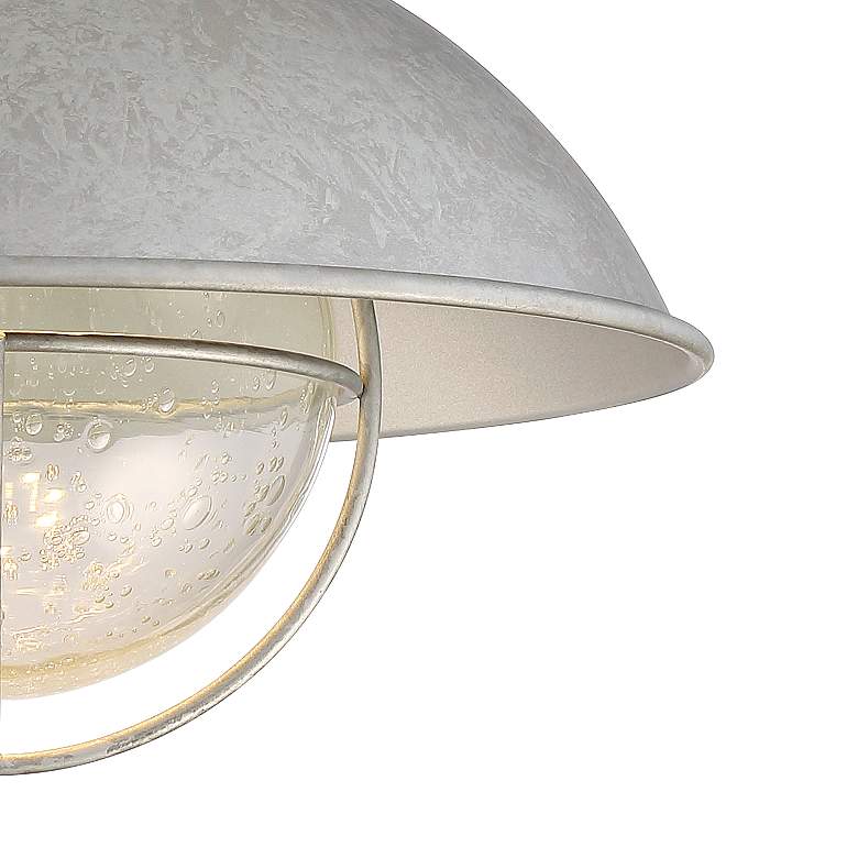 Image 3 Fordham 8 1/2" High Galvanized LED Wall Sconce Set of 2 more views