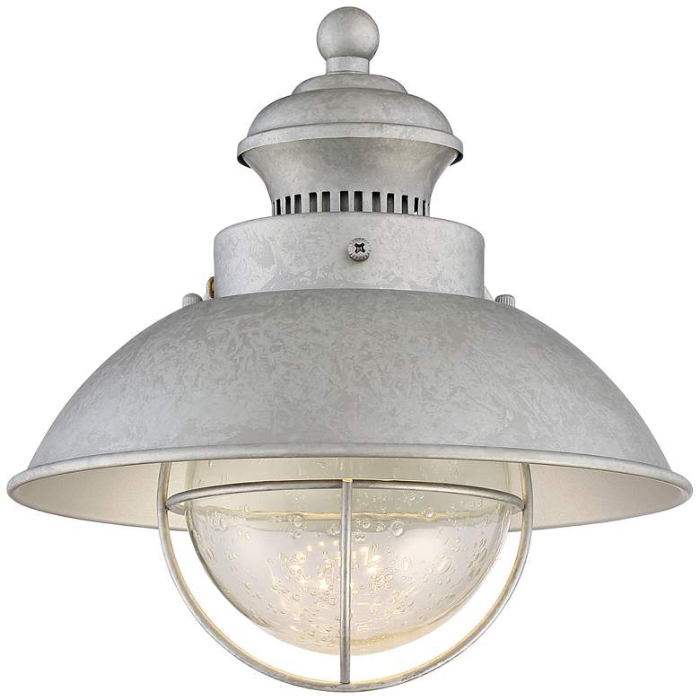 Image 5 Fordham 8 1/2" High Galvanized LED Wall Sconce Set of 2 more views