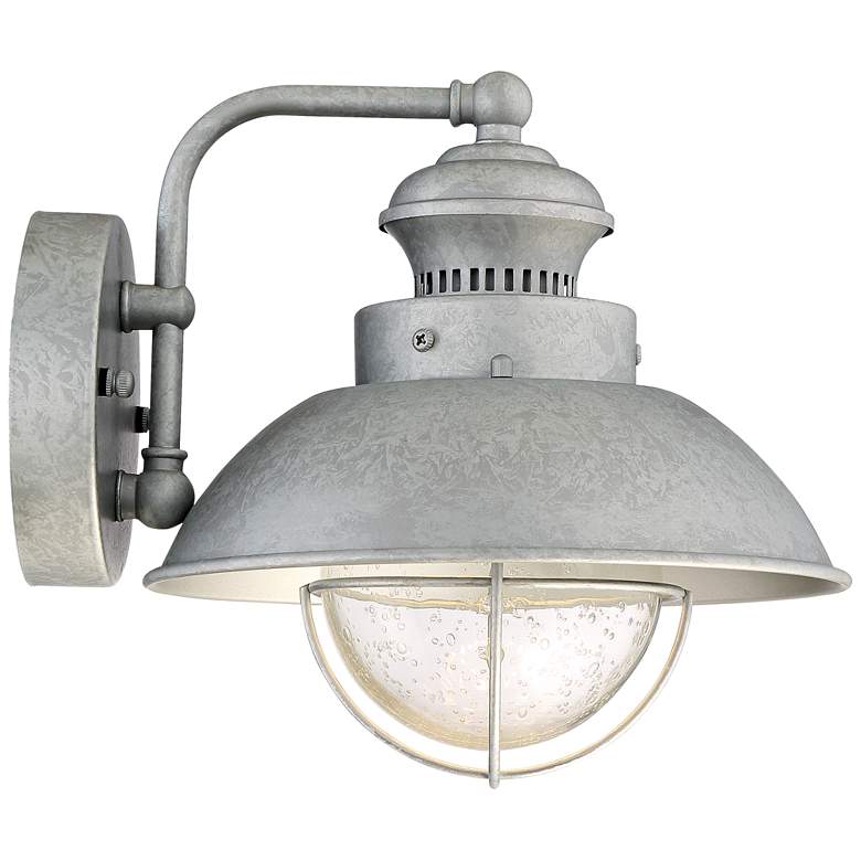 Image 6 Fordham 8 1/2" High Galvanized LED Wall Sconce Set of 2 more views