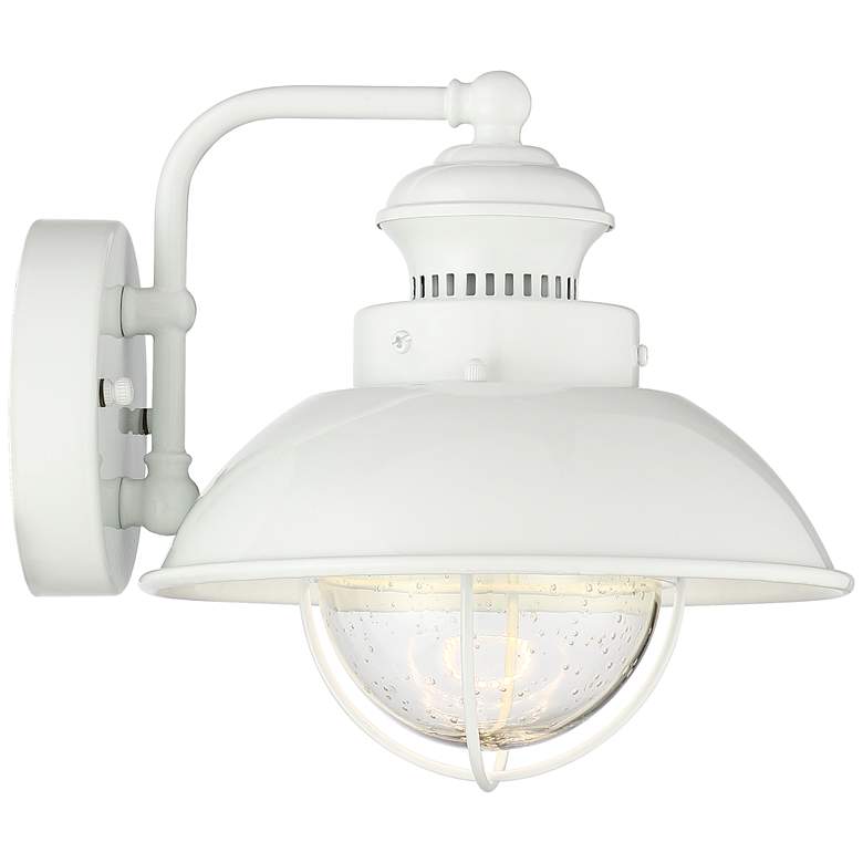 Image 7 Fordham 8 1/4" High White LED Outdoor Wall Light more views