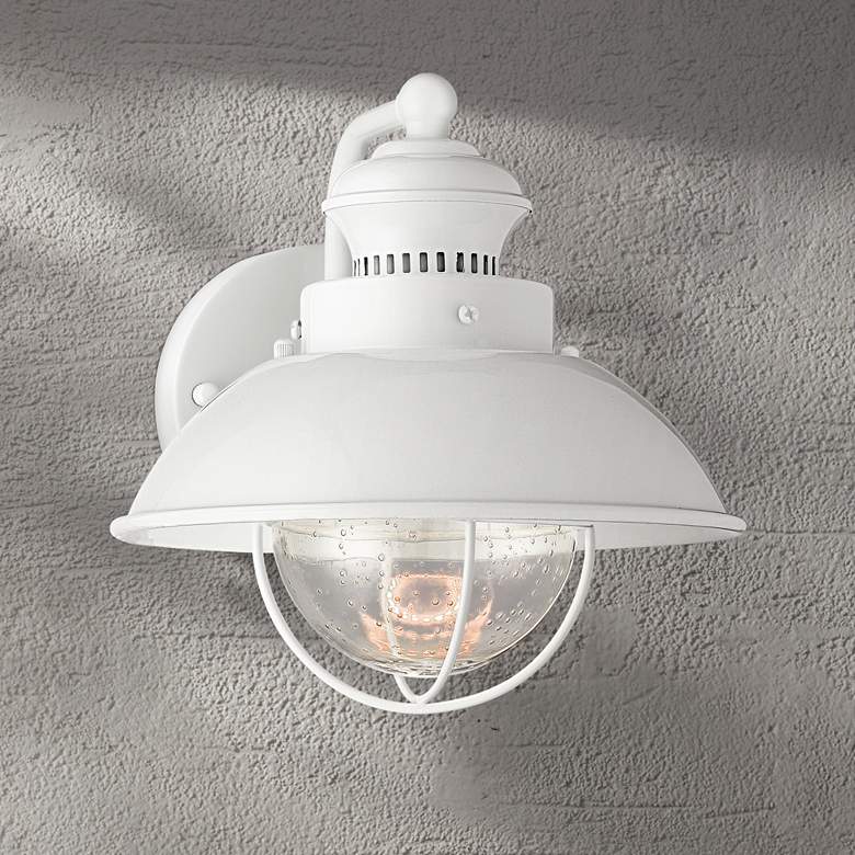 Image 7 Fordham 8 1/4" High White LED Wall Sconce Set of 2 more views