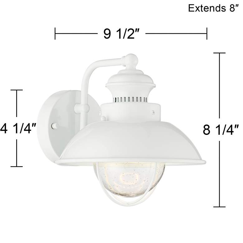 Image 7 Fordham 8 1/4" High White LED Wall Sconce more views