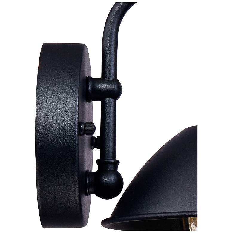 Image 3 Fordham 8" High Black LED Outdoor Wall Light Set of 2 more views
