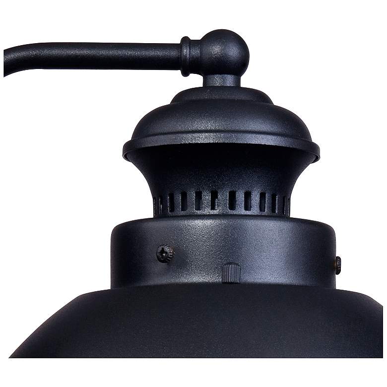 Image 4 Fordham 8" High Black LED Outdoor Wall Light Set of 2 more views