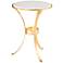Fordoche 17" Wide Gold Round Accent Table
