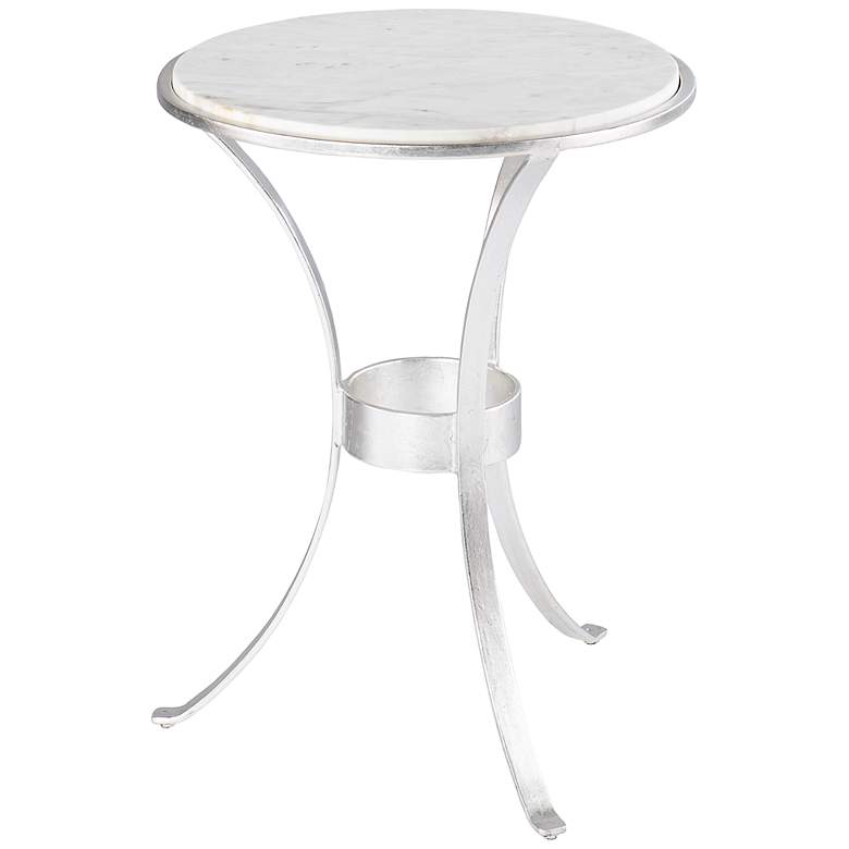 Image 2 Fordoche 17 inch Wide Silver Round Accent Table