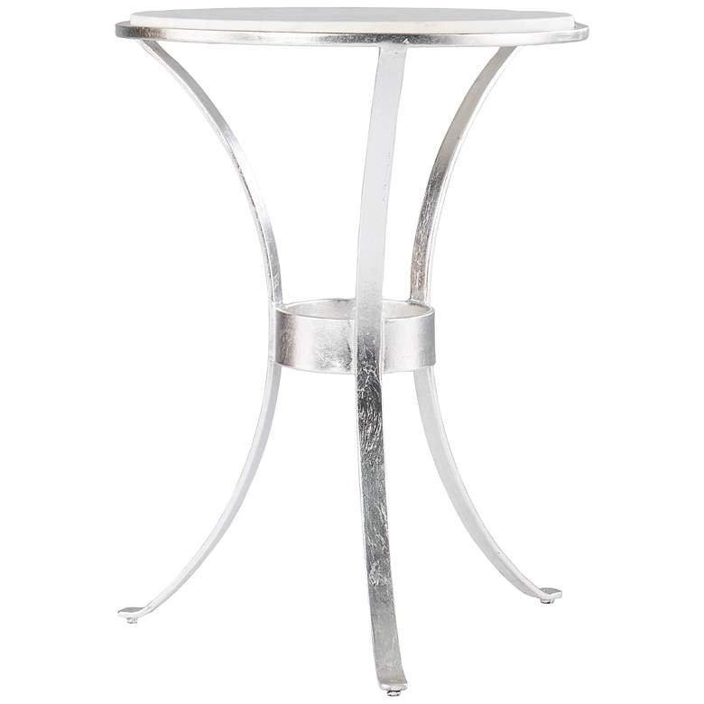Image 5 Fordoche 17 inch Wide Silver Round Accent Table more views