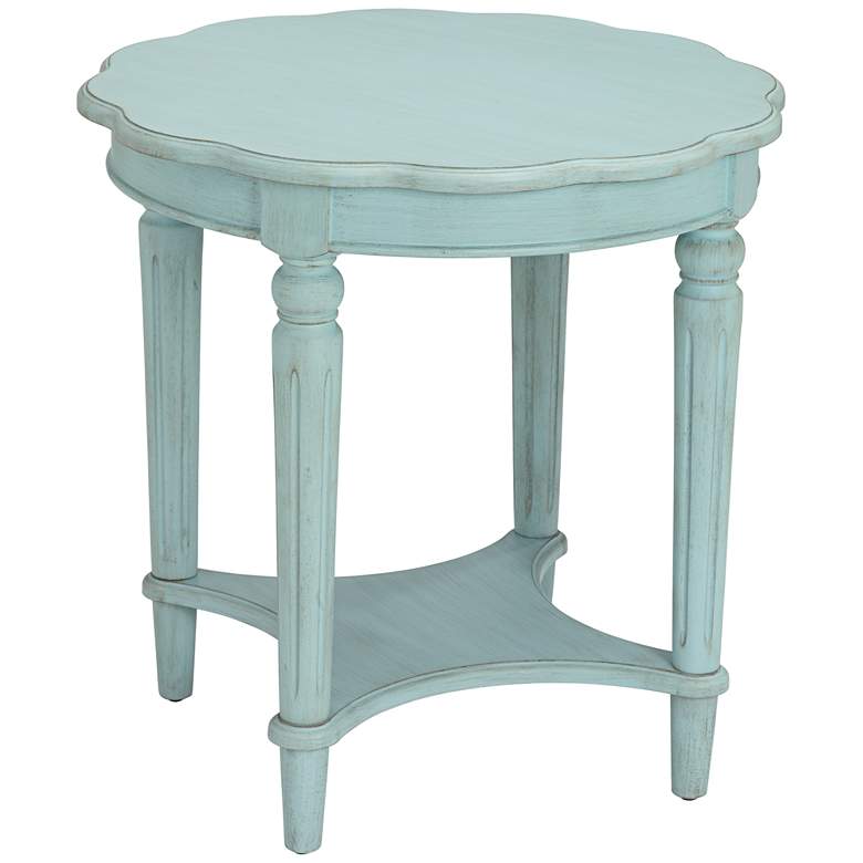Image 1 Fordon Antique Green Round End Table